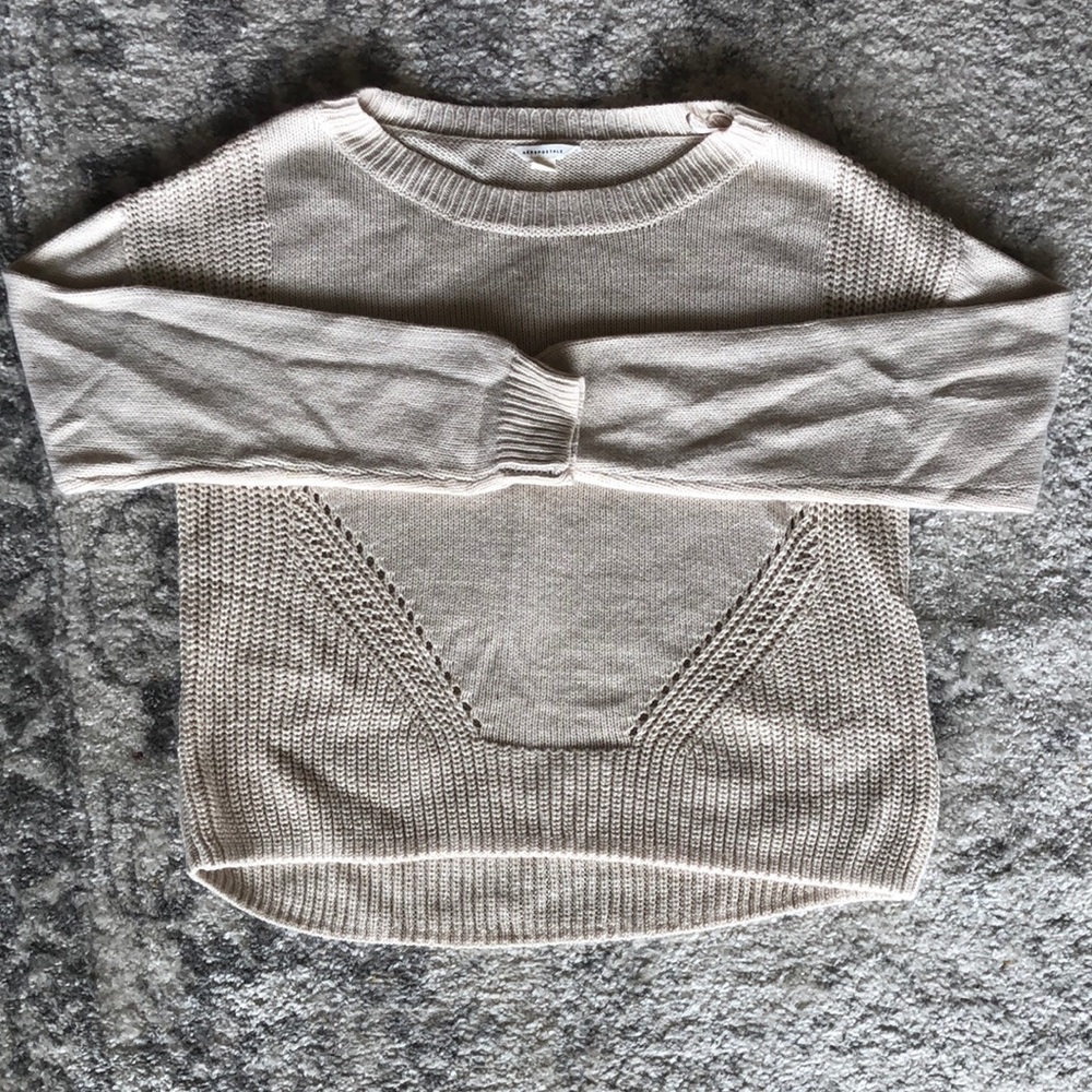 cream hi-low Aeropostale sweater